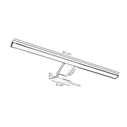 ONLI - LED Vannas istabas spoguļa apgaismojums NEMO LED/5,5W/230V 4000K 50 cm IP44 matēts hroms