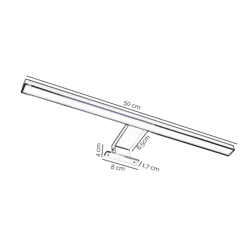 ONLI - LED Vannas istabas spoguļa apgaismojums NEMO LED/5,5W/230V 4000K 50 cm IP44 matēts hroms