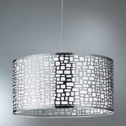 ONLI - Lustra ar auklu BRUCE 1xE27/15W/230V d. 45 cm matēts hroms