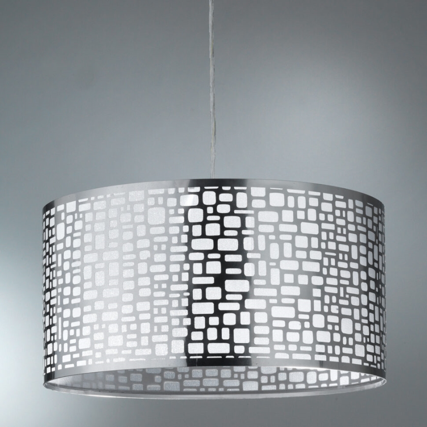 ONLI - Lustra ar auklu BRUCE 1xE27/15W/230V d. 45 cm matēts hroms