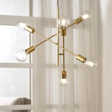 ONLI - Lustra ar auklu CROSS 6xE27/22W/230V