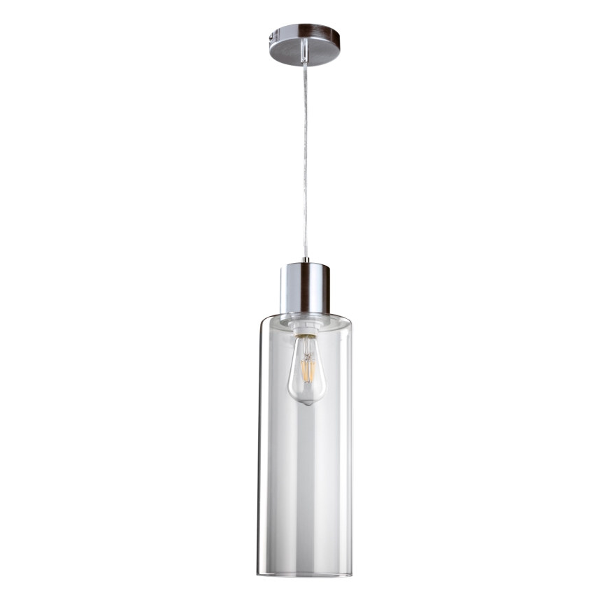ONLI - Lustra ar auklu DODO 1xE27/22W/230V spīdīgi hromēts