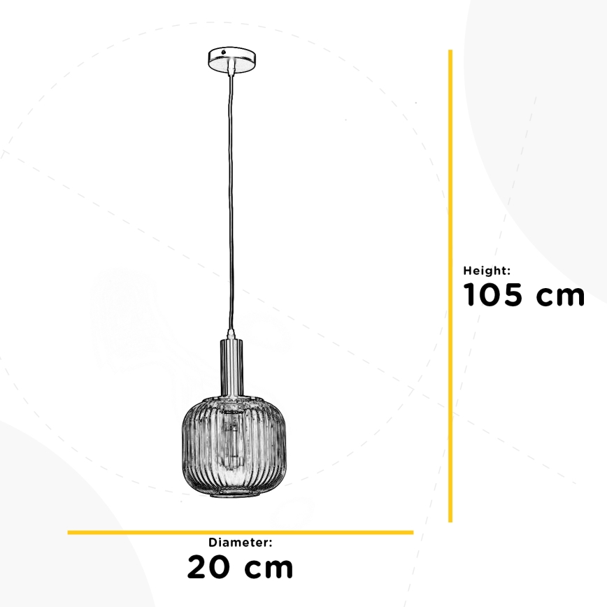 ONLI - Lustra ar auklu DOROTY 1xE27/22W/230V d. 20 cm