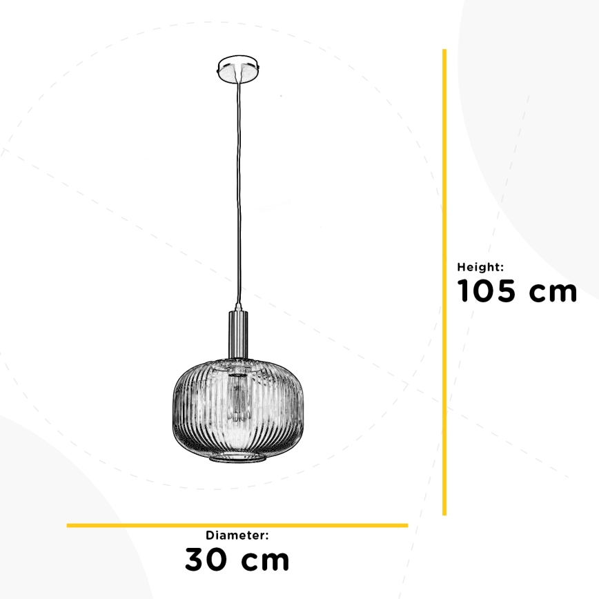 ONLI - Lustra ar auklu DOROTY 1xE27/22W/230V d. 30 cm