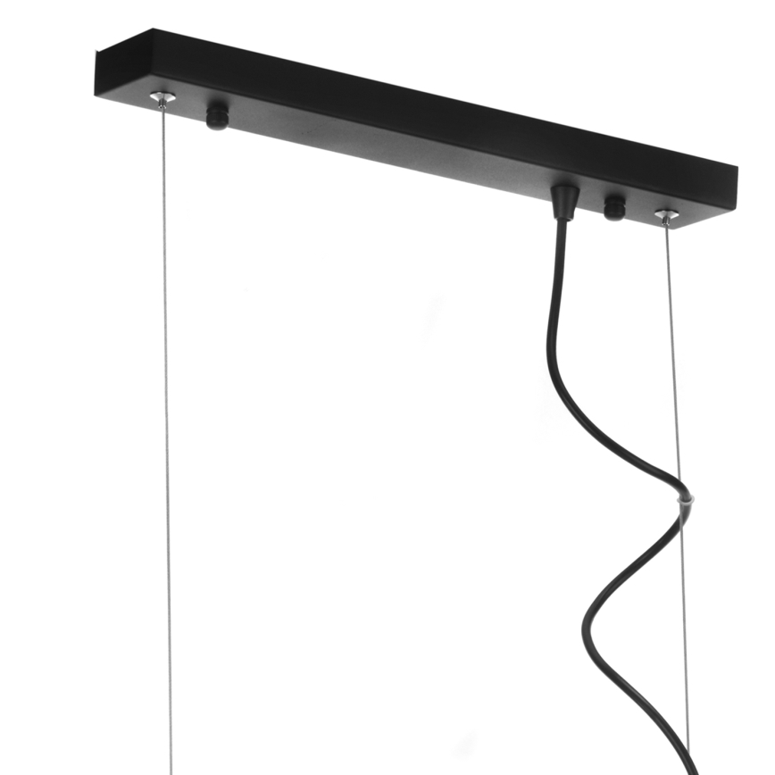 ONLI - Lustra ar auklu FLOKI 4xE27/15W/230V melna/varš