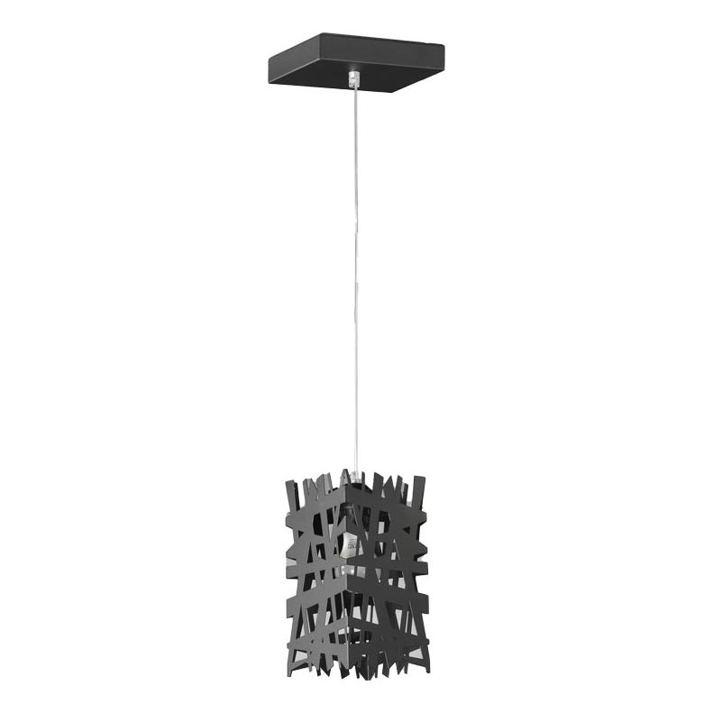 ONLI - Lustra ar auklu FORESTA 1xE27/15W/230V melna