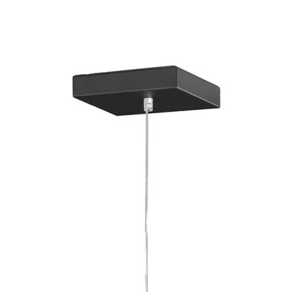 ONLI - Lustra ar auklu FORESTA 1xE27/15W/230V melna