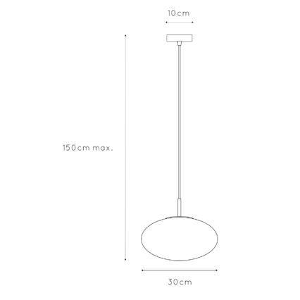 ONLI - Lustra ar auklu JANET 1xE27/6W/230V d. 30 cm