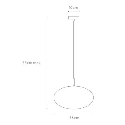 ONLI - Lustra ar auklu JANET 1xE27/6W/230V d. 38 cm