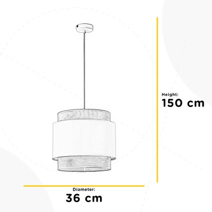 ONLI - Lustra ar auklu LICIA 1xE27/22W/230V