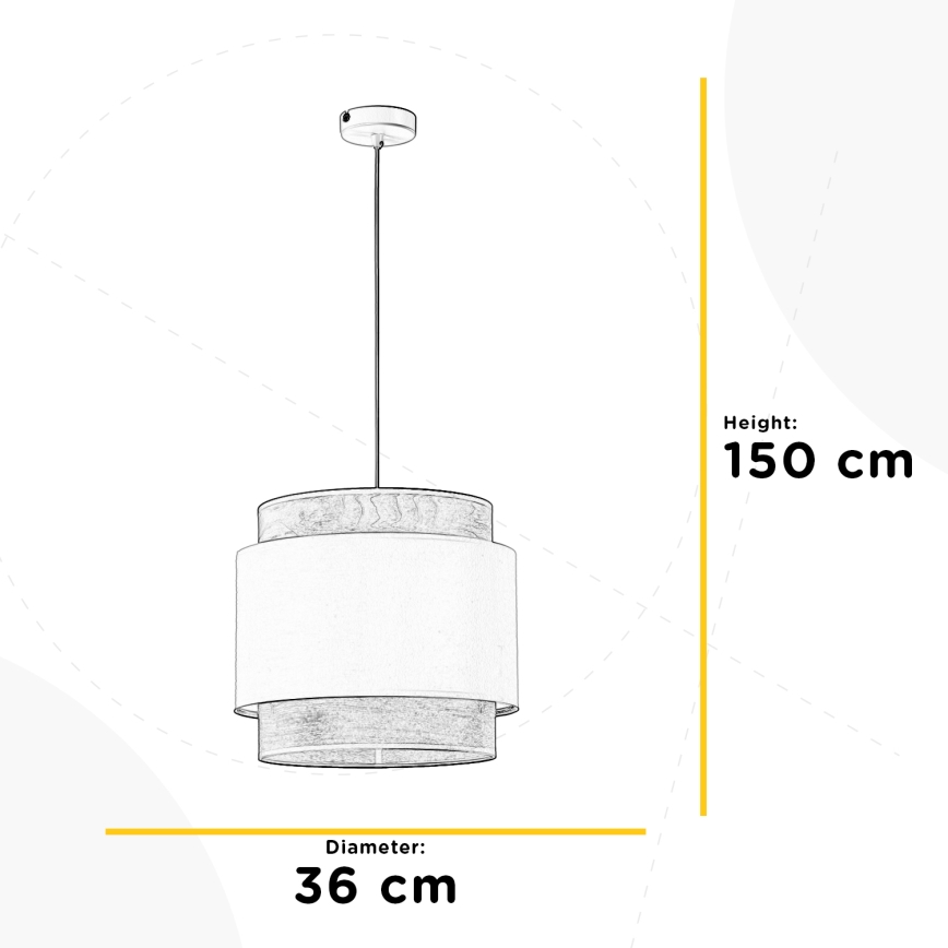 ONLI - Lustra ar auklu LICIA 1xE27/22W/230V