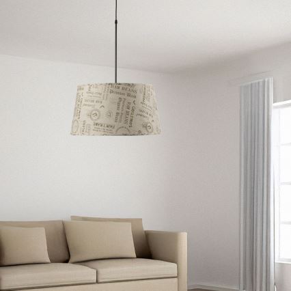 ONLI - Lustra ar auklu MAIDA 1xE27/15W/230V d. 50 cm brūna