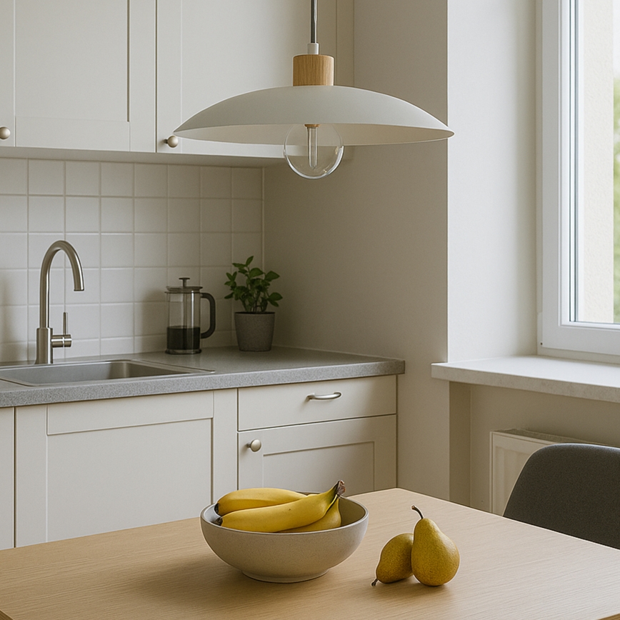 ONLI - Lustra ar auklu OHANA 1xE27/22W/230V ozols