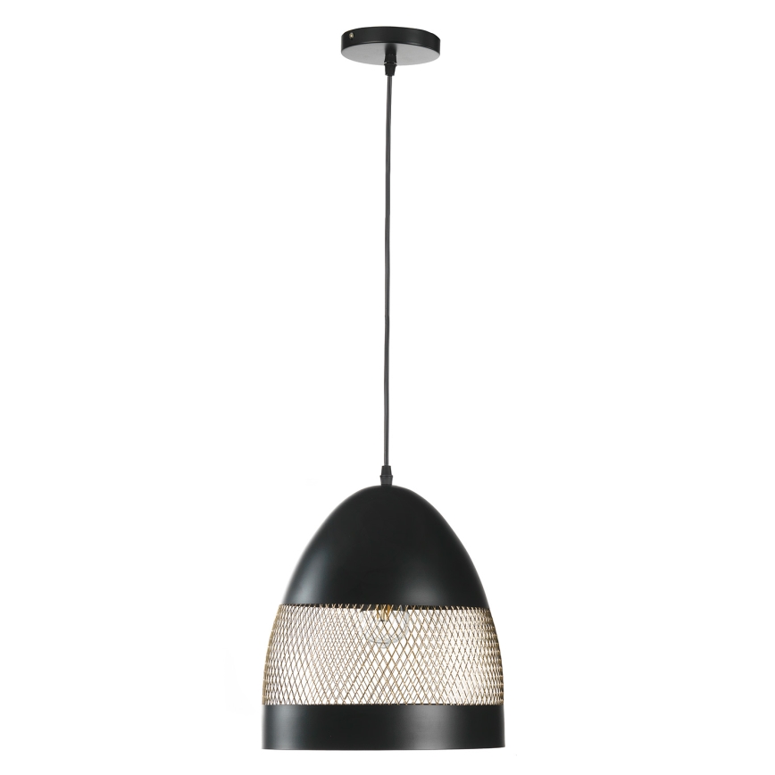 ONLI - Lustra ar auklu POLLY 1xE27/22W/230V melna