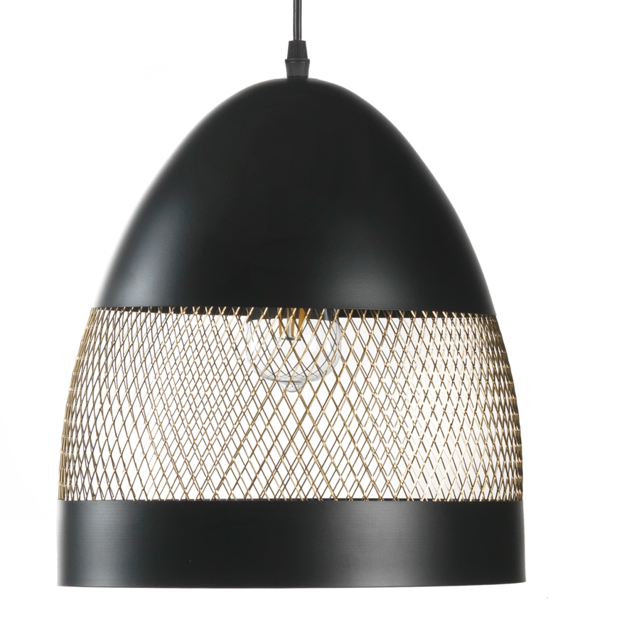 ONLI - Lustra ar auklu POLLY 1xE27/22W/230V melna