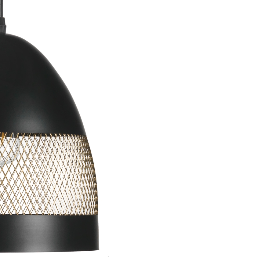 ONLI - Lustra ar auklu POLLY 1xE27/22W/230V melna
