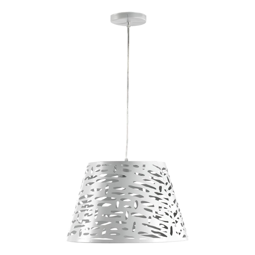 ONLI - Lustra ar auklu RICKY 1xE27/15W/230V d. 40 cm balta