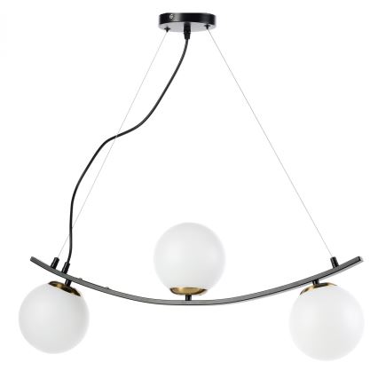 ONLI - Lustra ar auklu TRIO 3xE14/6W/230V melna