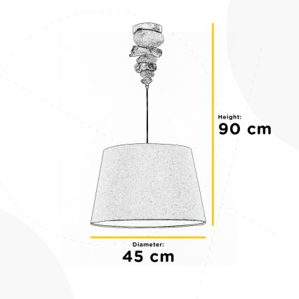 ONLI - Lustra ar auklu VERA 1xE27/22W/230V