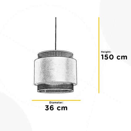 ONLI - Lustra ar auklu VIENNA 1xE27/22W/230V