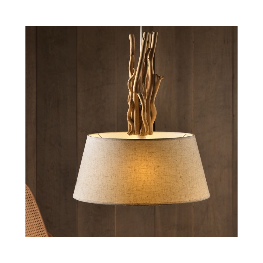ONLI - Lustra ar auklu WOODY 1xE27/22W/230V