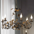 ONLI - Lustra ar ķēdi COLLANA 6xE14/6W/230V bronza/zelta