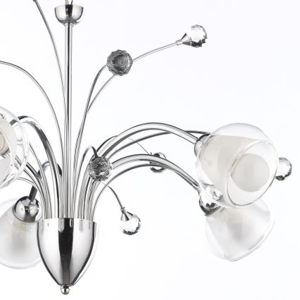 ONLI - Lustra ar ķēdi DIAMANTE 5xE14/6W/230V