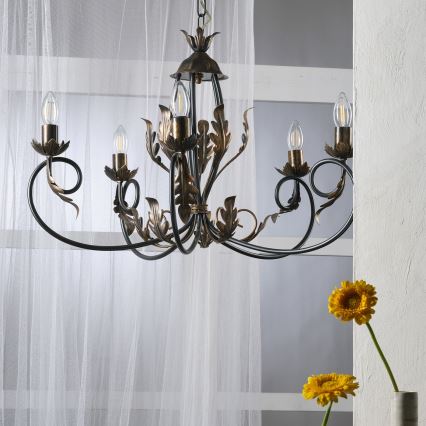 ONLI - Lustra ar ķēdi GRETEL 5xE14/6W/230V