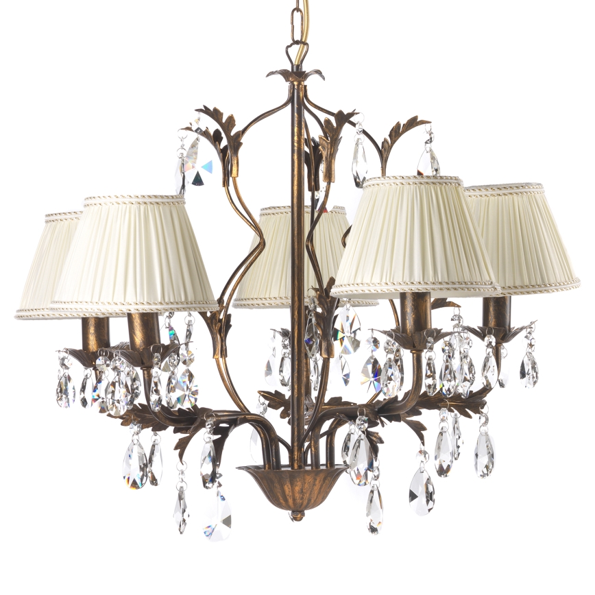 ONLI - Lustra ar ķēdi KAREN 5xE14/6W/230V bronza