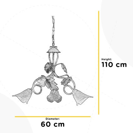 ONLI - Lustra ar ķēdi MARILENA 3xE14/6W/230V