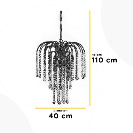 ONLI - Lustra ar ķēdi PIOGGIA 3xE14/6W/230V zelta