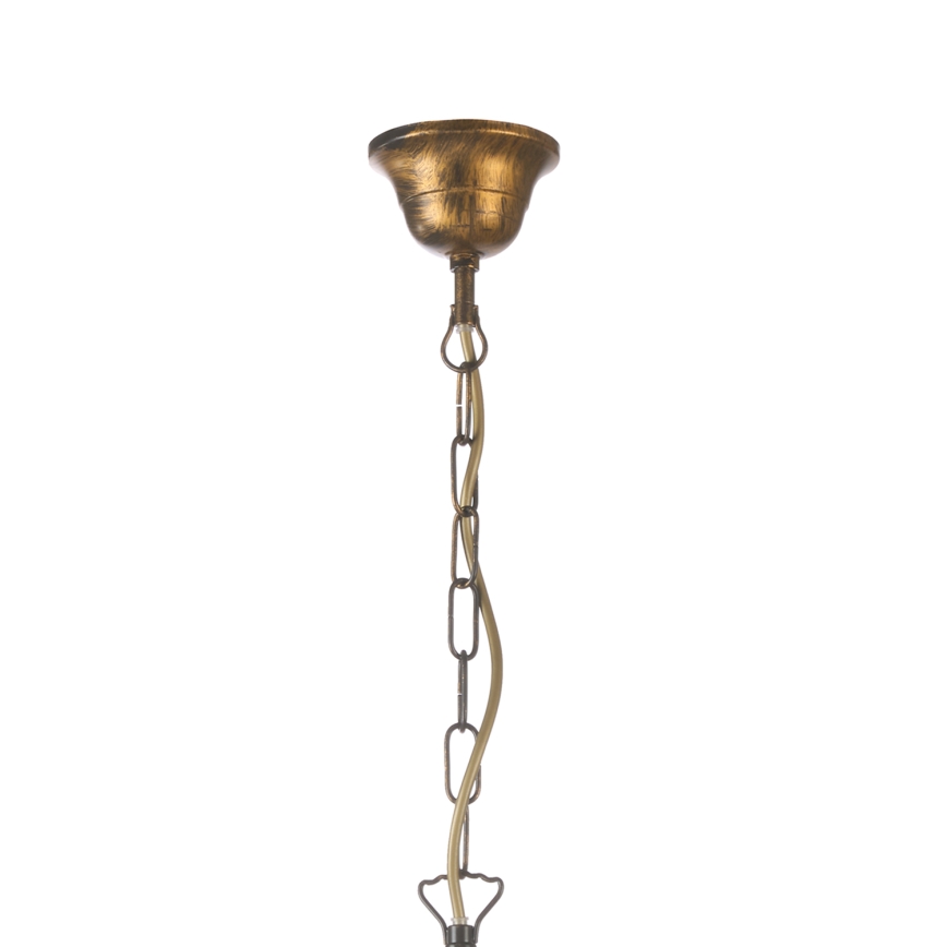 ONLI - Lustra ar ķēdi POMPEI 5xE14/6W/230V bronza