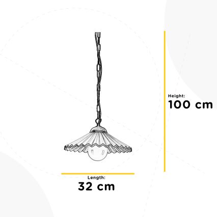 ONLI - Lustra ar ķēdi ROSINA 1xE27/22W/230V