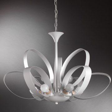 ONLI - Lustra ar ķēdi SERENA 9xE14/6W/230V balta