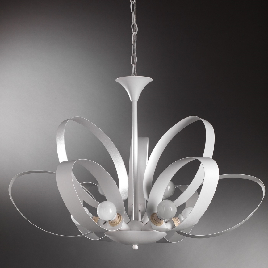 ONLI - Lustra ar ķēdi SERENA 9xE14/6W/230V balta