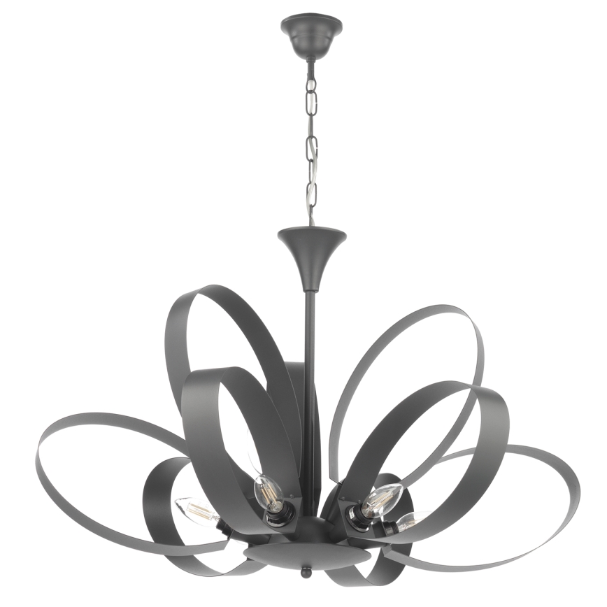 ONLI - Lustra ar ķēdi SERENA 9xE14/6W/230V melna