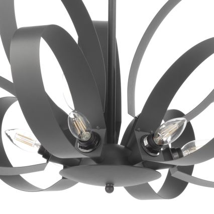 ONLI - Lustra ar ķēdi SERENA 9xE14/6W/230V melna