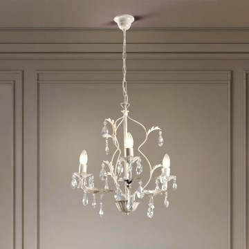 ONLI - Lustra ar ķēdi TERESA 3xE14/6W/230V balta