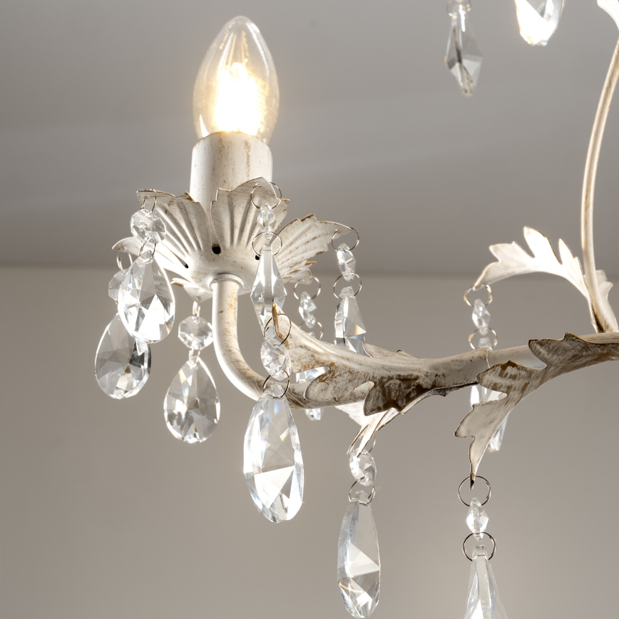 ONLI - Lustra ar ķēdi TERESA 3xE14/6W/230V balta