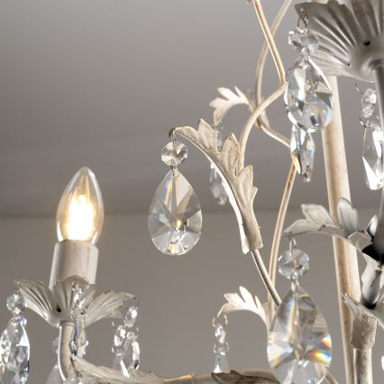 ONLI - Lustra ar ķēdi TERESA 3xE14/6W/230V balta