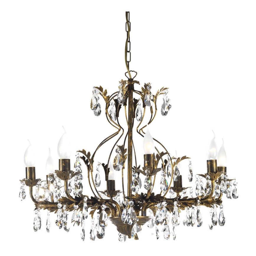 ONLI - Lustra ar ķēdi TERESA 8xE14/6W/230V bronza