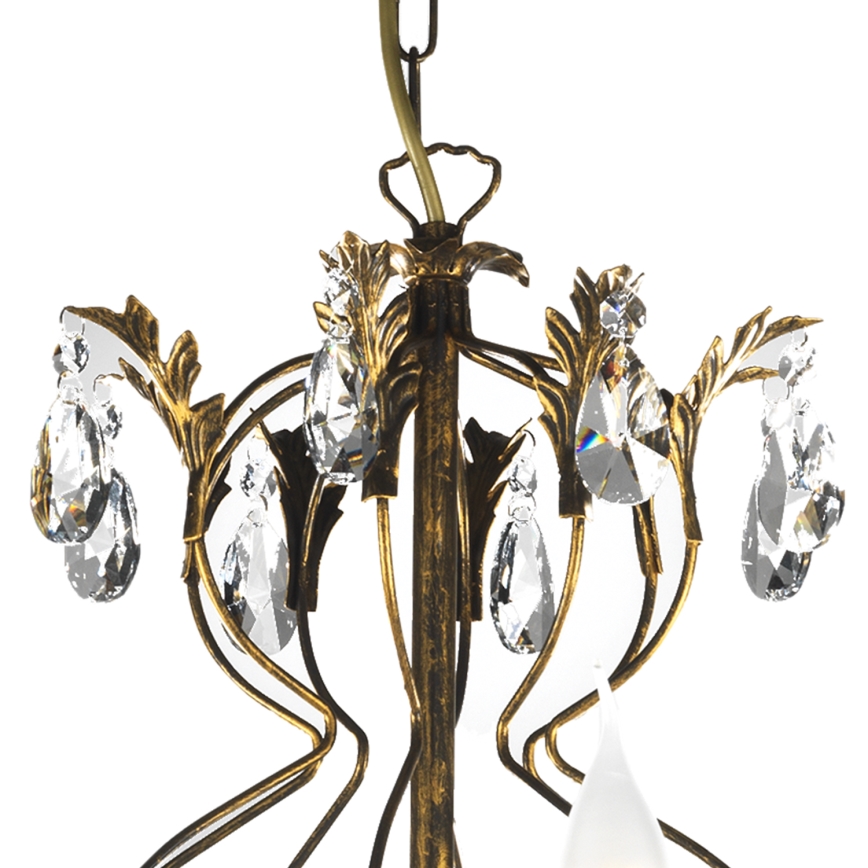 ONLI - Lustra ar ķēdi TERESA 8xE14/6W/230V bronza