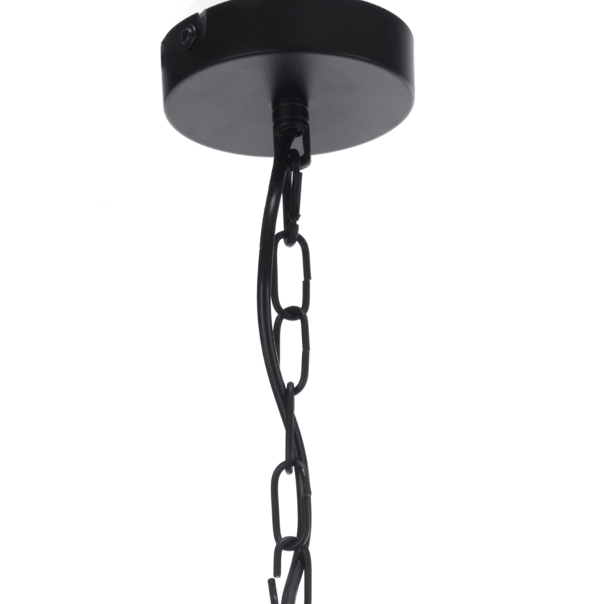 ONLI - Lustra ar ķēdi ZAIR 1xE27/22W/230V melna/sudraba