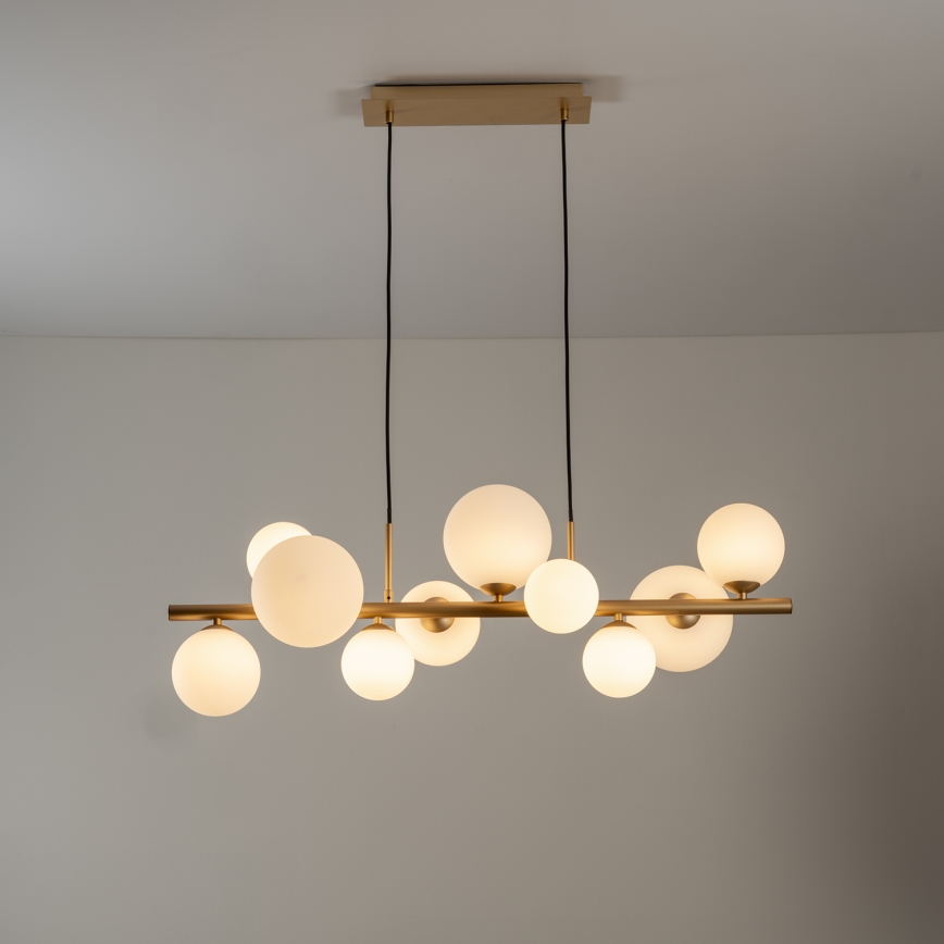 ONLI - Lustra uz kabeļa PALOMA 10xG9/3W/230V zelta krāsā