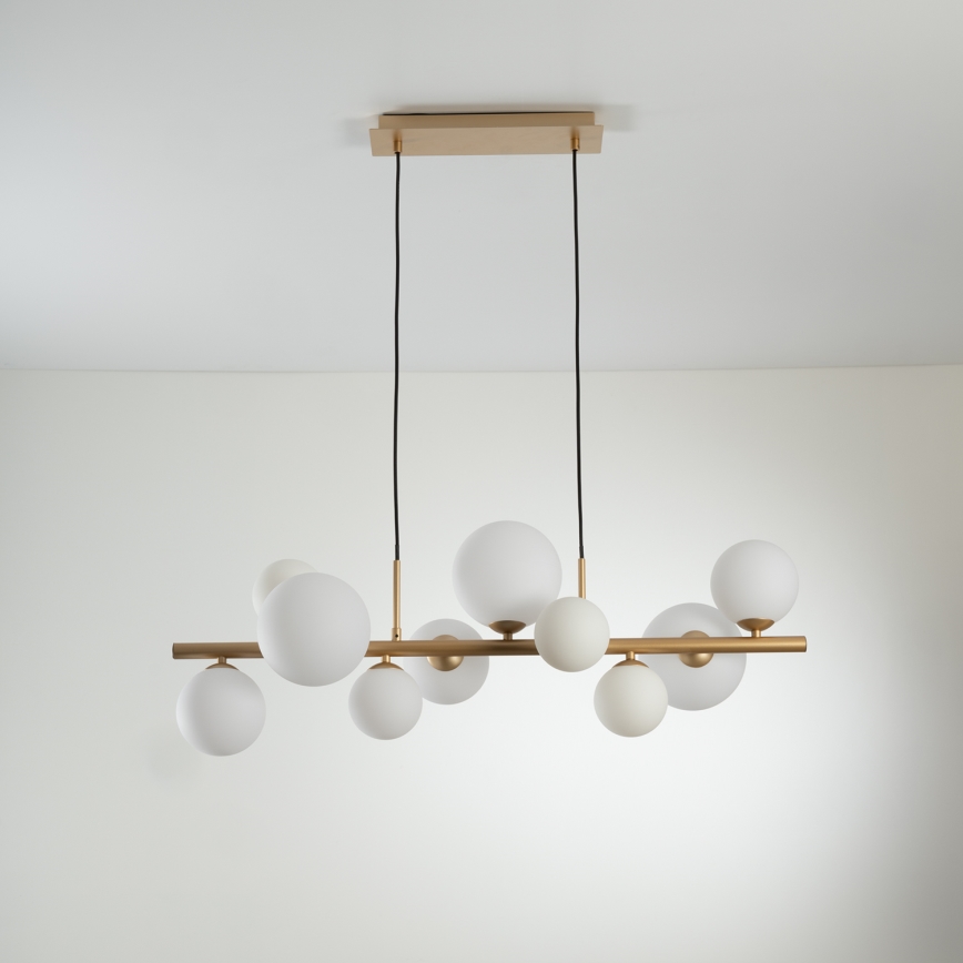 ONLI - Lustra uz kabeļa PALOMA 10xG9/3W/230V zelta krāsā