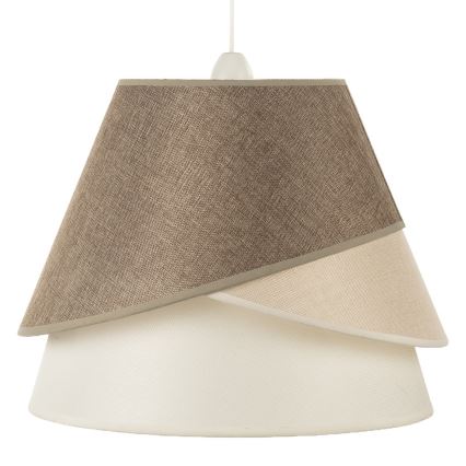 ONLI - Pakaramā lampa uz vada POLLON 1xE27/15W/230V brūna/krēmīga/bēša