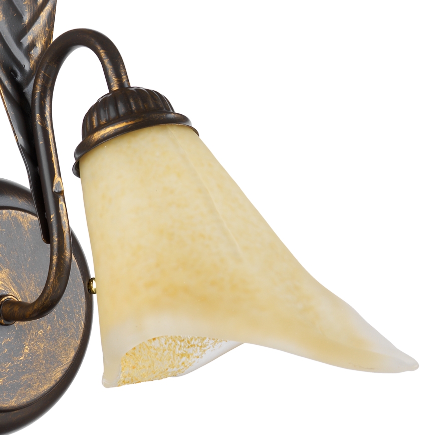 ONLI - Sienas lampa ALGA 1xE14/6W/230V bronza