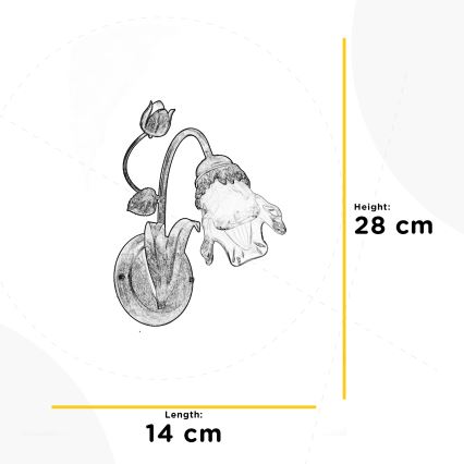 ONLI - Sienas lampa ARIANNA 1xE14/6W/230V