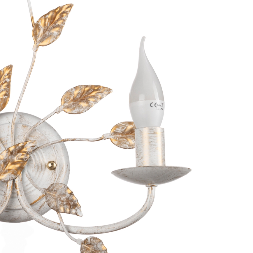 ONLI - Sienas lampa COLLANA 1xE14/6W/230V balta/zelta