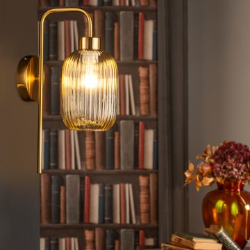 ONLI - Sienas lampa DOROTY 1xE27/15W/230V misiņš